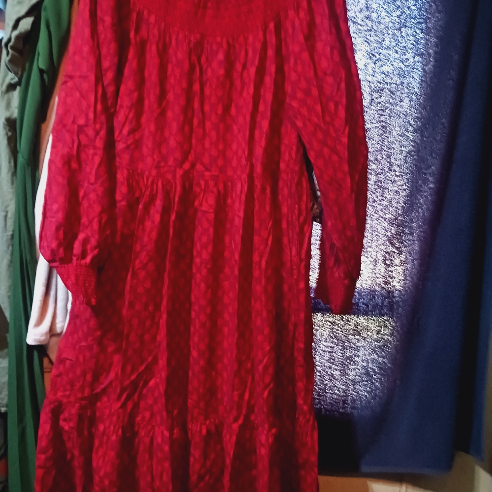 Universal Thread Vibrant Red Maxi Dress